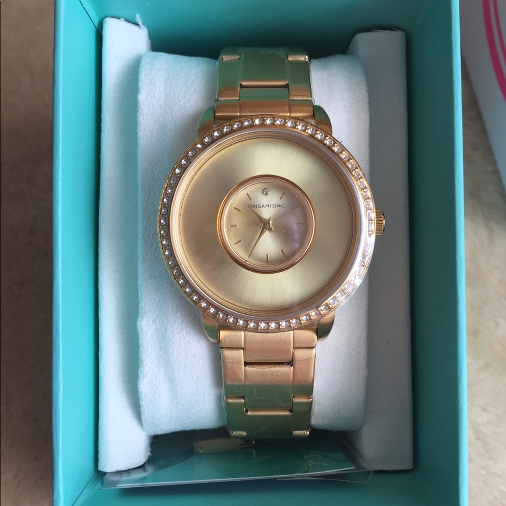 Gold Origami Owl Watch